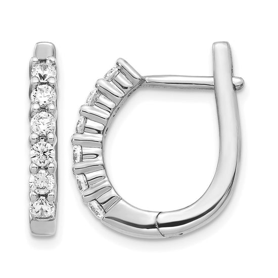 Diamond Hinged Hoop Earrings