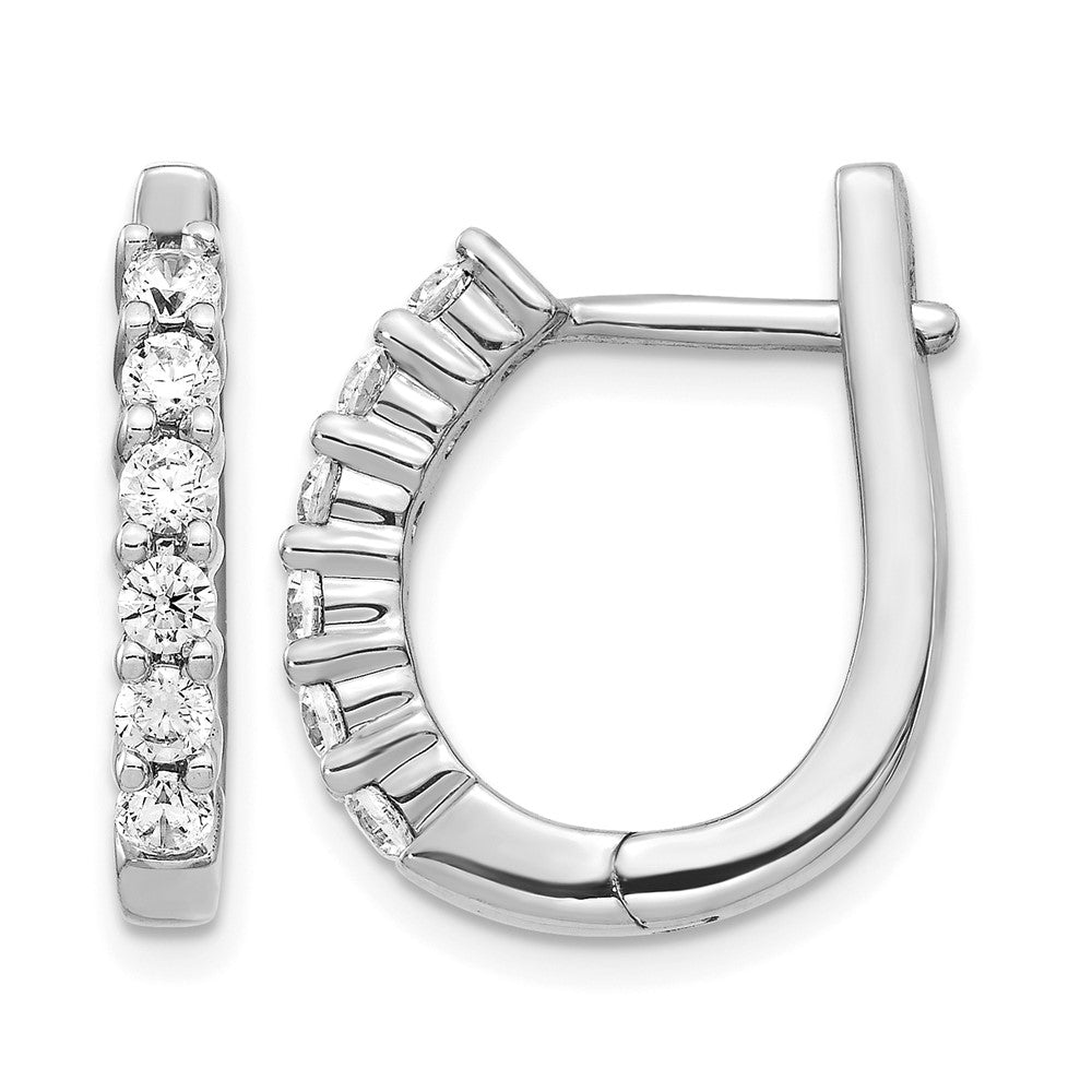 Diamond Hinged Hoop Earrings