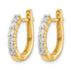 Diamond Hinged Hoop Earrings