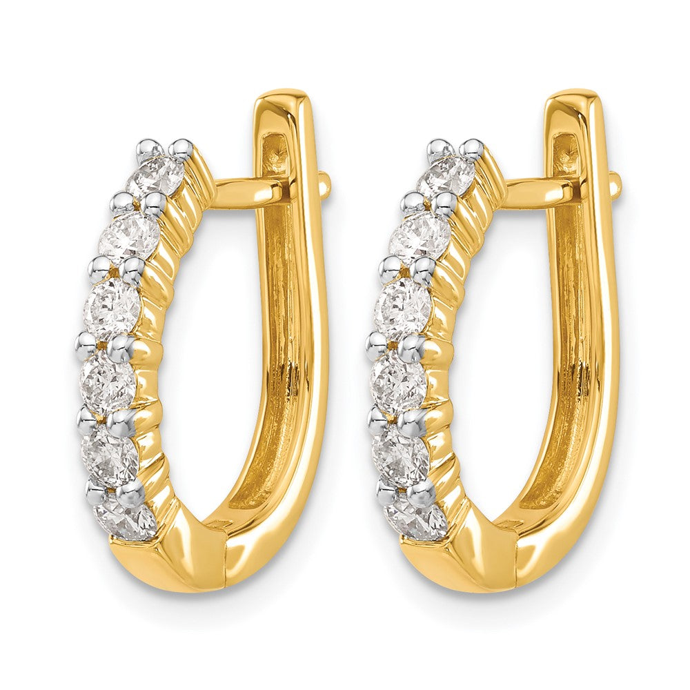 Diamond Hinged Hoop Earrings