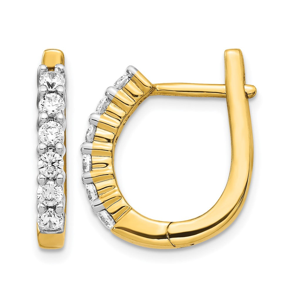 Diamond Hinged Hoop Earrings