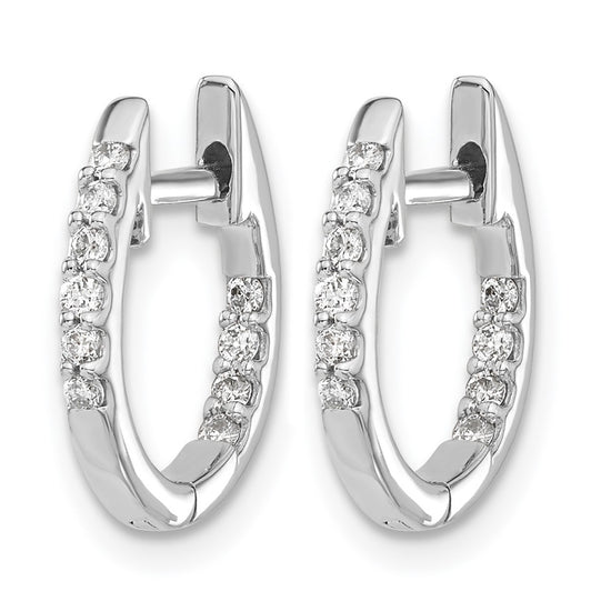 Diamond Hinged Hoop Earrings