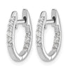 Diamond Hinged Hoop Earrings