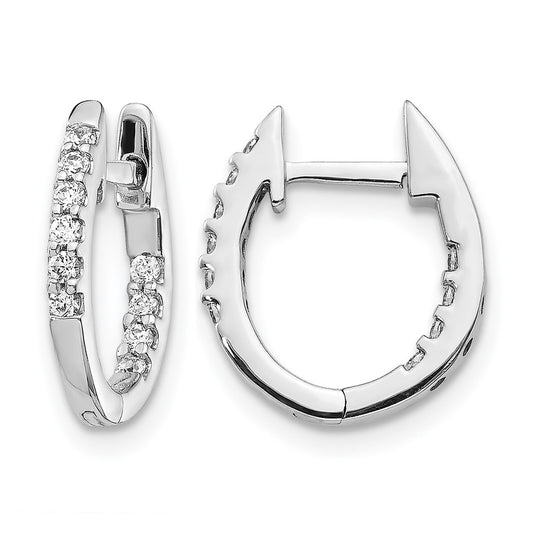 Diamond Hinged Hoop Earrings