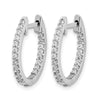 Diamond Hinged Hoop Earrings