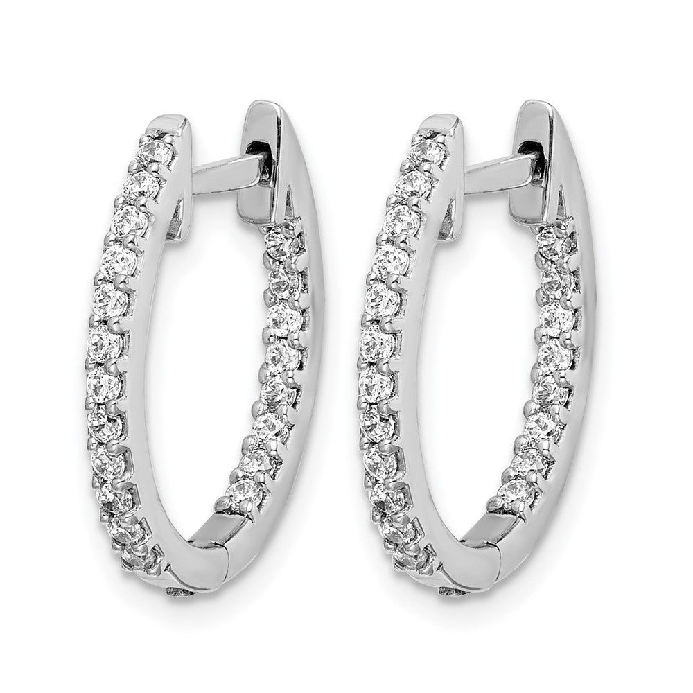 Diamond Hinged Hoop Earrings