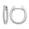 Diamond Hinged Hoop Earrings