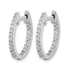 Diamond Hinged Hoop Earrings
