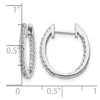 Diamond Hinged Hoop Earrings