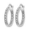 Diamond Hinged Hoop Earrings