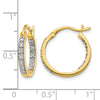 Diamond Hinged Hoop Earrings