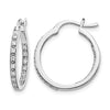 Diamond Hinged Hoop Earrings