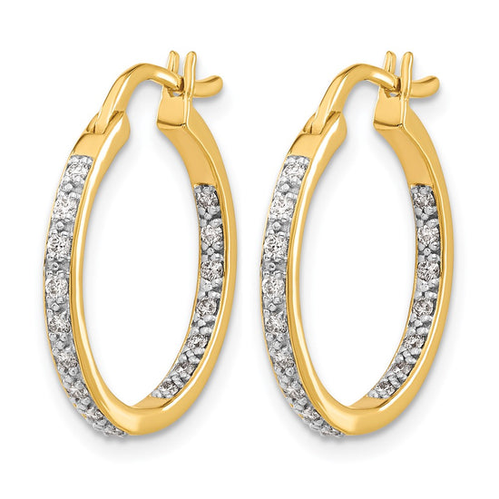 Diamond Hinged Hoop Earrings