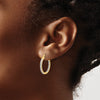 Diamond Hinged Hoop Earrings