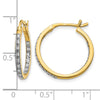 Diamond Hinged Hoop Earrings