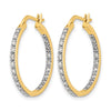 Diamond Hinged Hoop Earrings