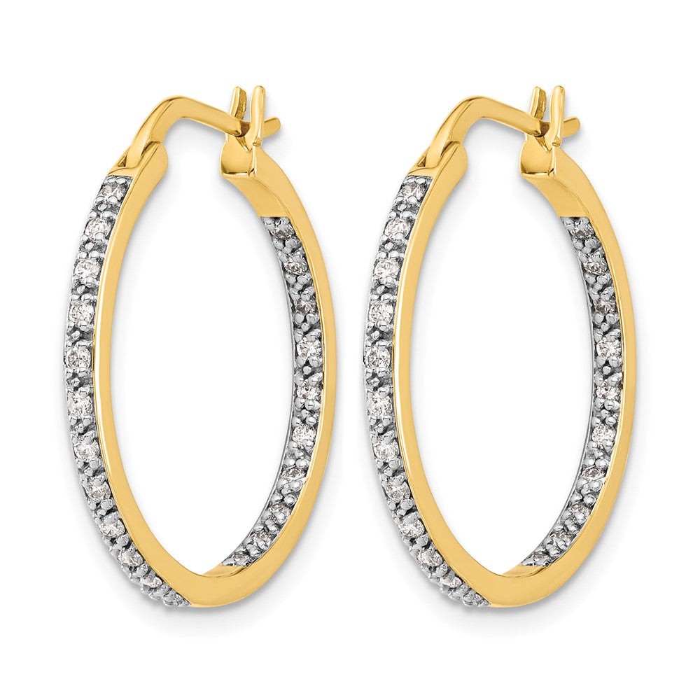 Diamond Hinged Hoop Earrings
