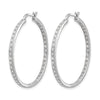 Diamond Hinged Hoop Earrings