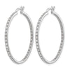 Diamond Hinged Hoop Earrings