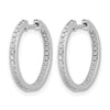 Diamond Hinged Hoop Earrings