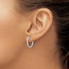 Diamond Hinged Hoop Earrings