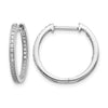 Diamond Hinged Hoop Earrings