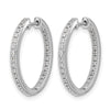 Diamond Hinged Hoop Earrings