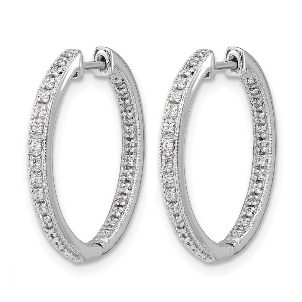 Diamond Hinged Hoop Earrings