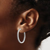 Diamond Hinged Hoop Earrings