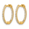 Diamond Hinged Hoop Earrings