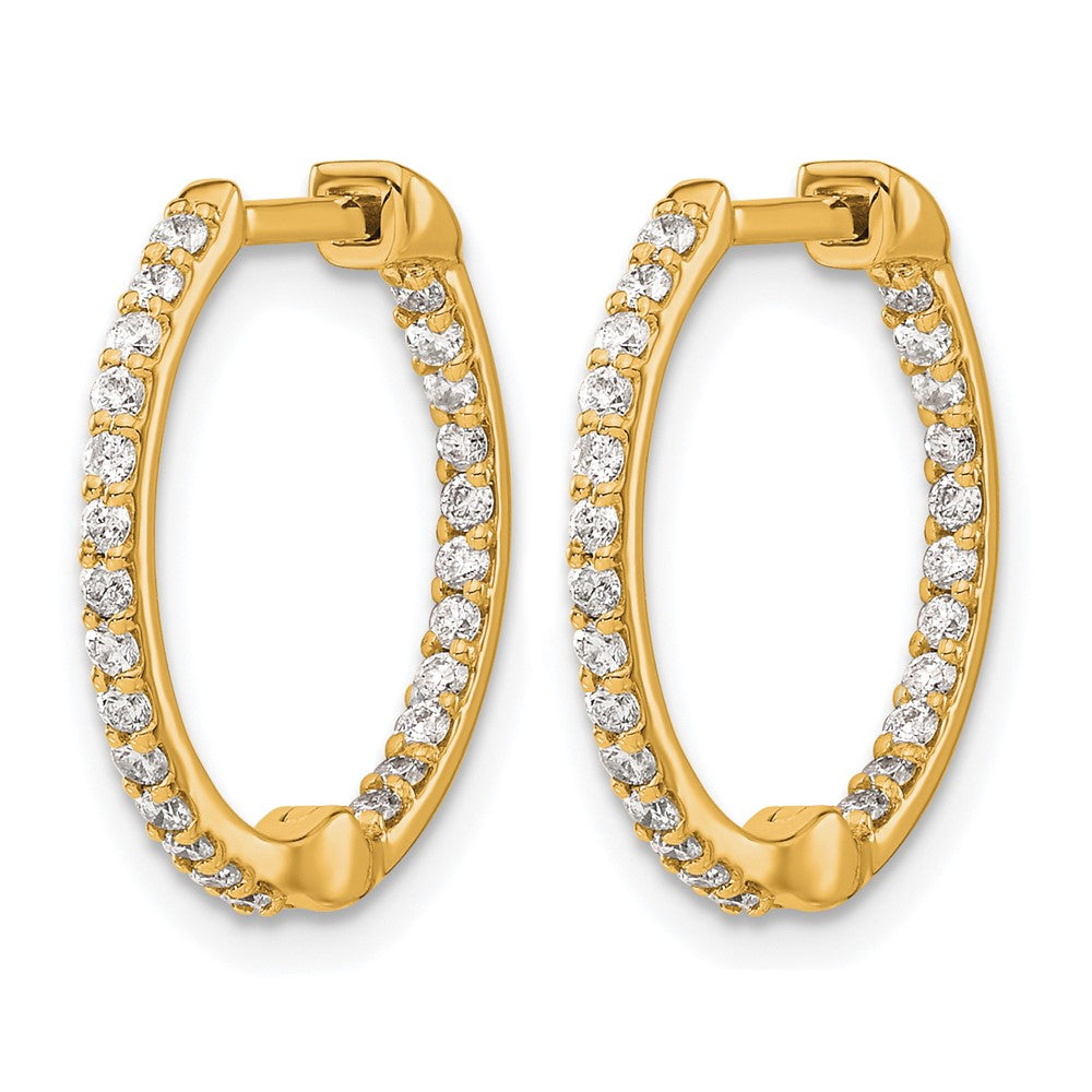 Diamond Hinged Hoop Earrings
