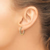 Diamond Hinged Hoop Earrings