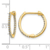Diamond Hinged Hoop Earrings