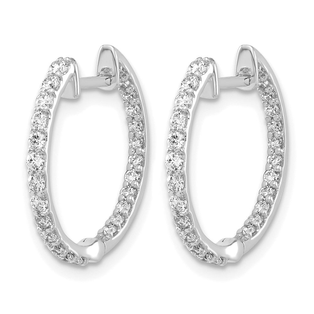 Diamond Hinged Hoop Earrings