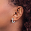 Diamond Hinged Hoop Earrings