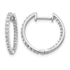 Diamond Hinged Hoop Earrings