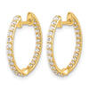 Diamond Hinged Hoop Earrings