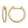 Diamond Hinged Hoop Earrings