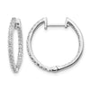 Diamond Hinged Hoop Earrings