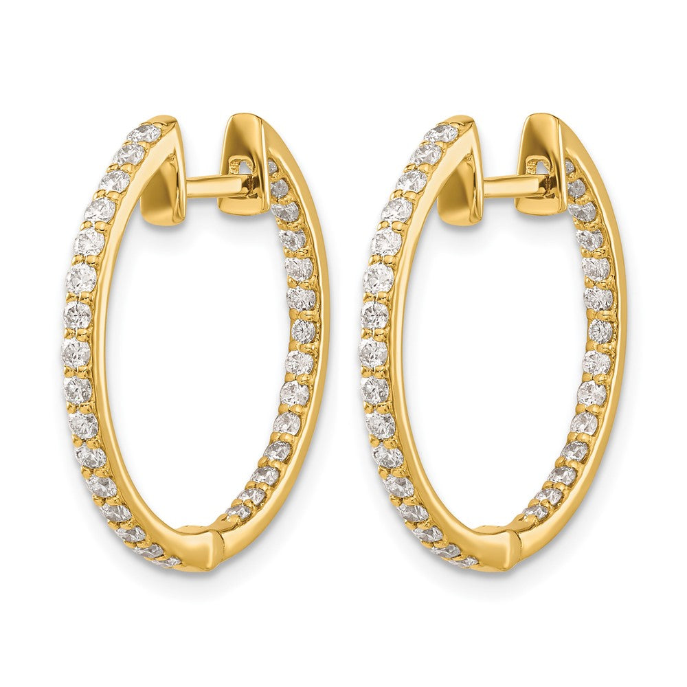 Diamond Hinged Hoop Earrings