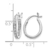 Diamond In/Out Hoop Earrings