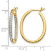 Diamond In/Out Hoop Earrings
