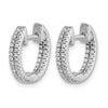 Diamond In/Out Hinged Hoop Earrings