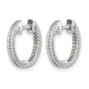 Diamond In/Out Hinged Hoop Earrings