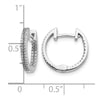 Diamond In/Out Hinged Hoop Earrings