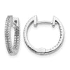 Diamond In/Out Hinged Hoop Earrings