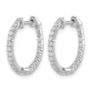 Diamond In/Out Hoop Earrings
