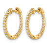 Diamond In/Out Hoop Earrings