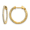 Diamond In/Out Hoop Earrings
