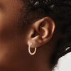 Diamond In/Out Hoop Earrings